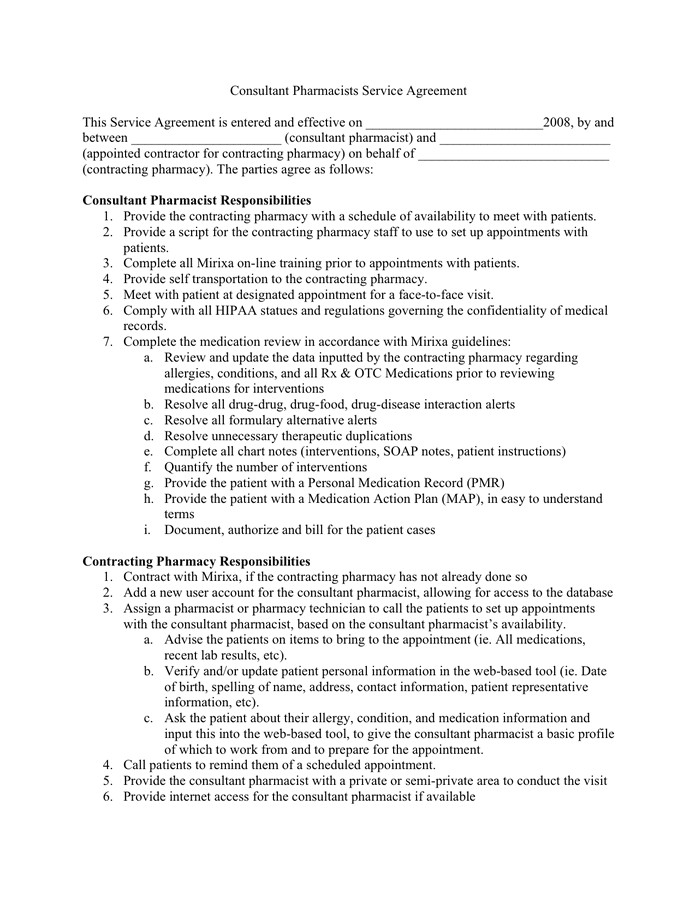 consulting contract template