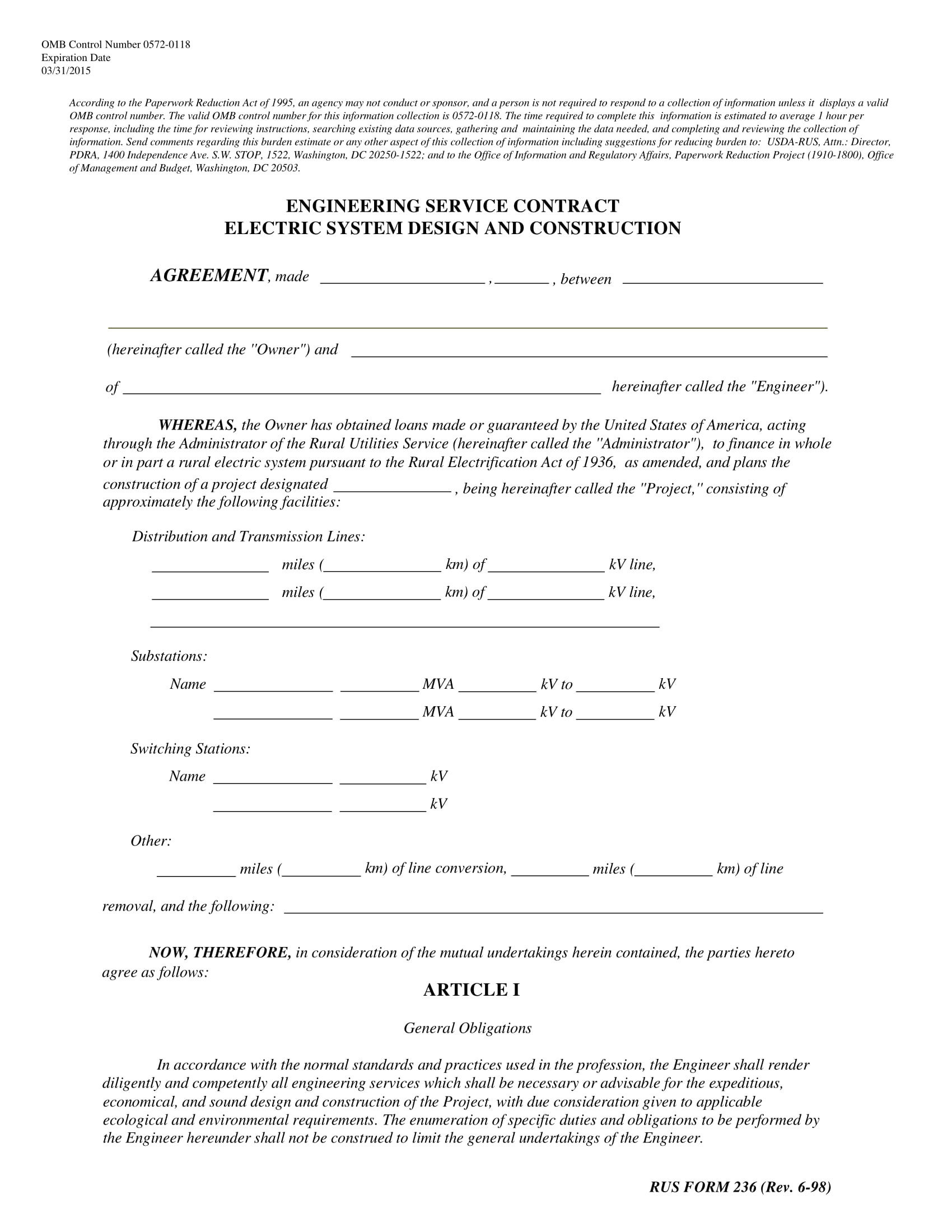 electrical contract template examples