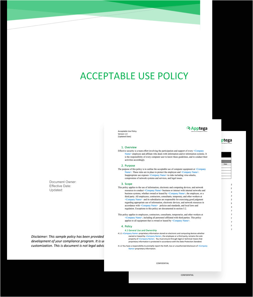 acceptable use policy template