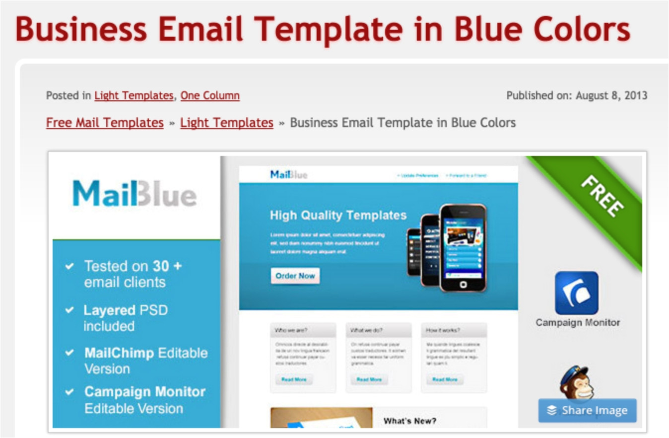 email templates free