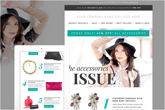 253020 fashion newsletter template psd