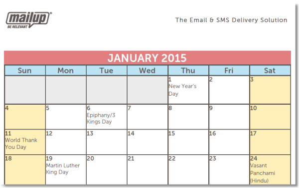 editorial calendar template for email marketing