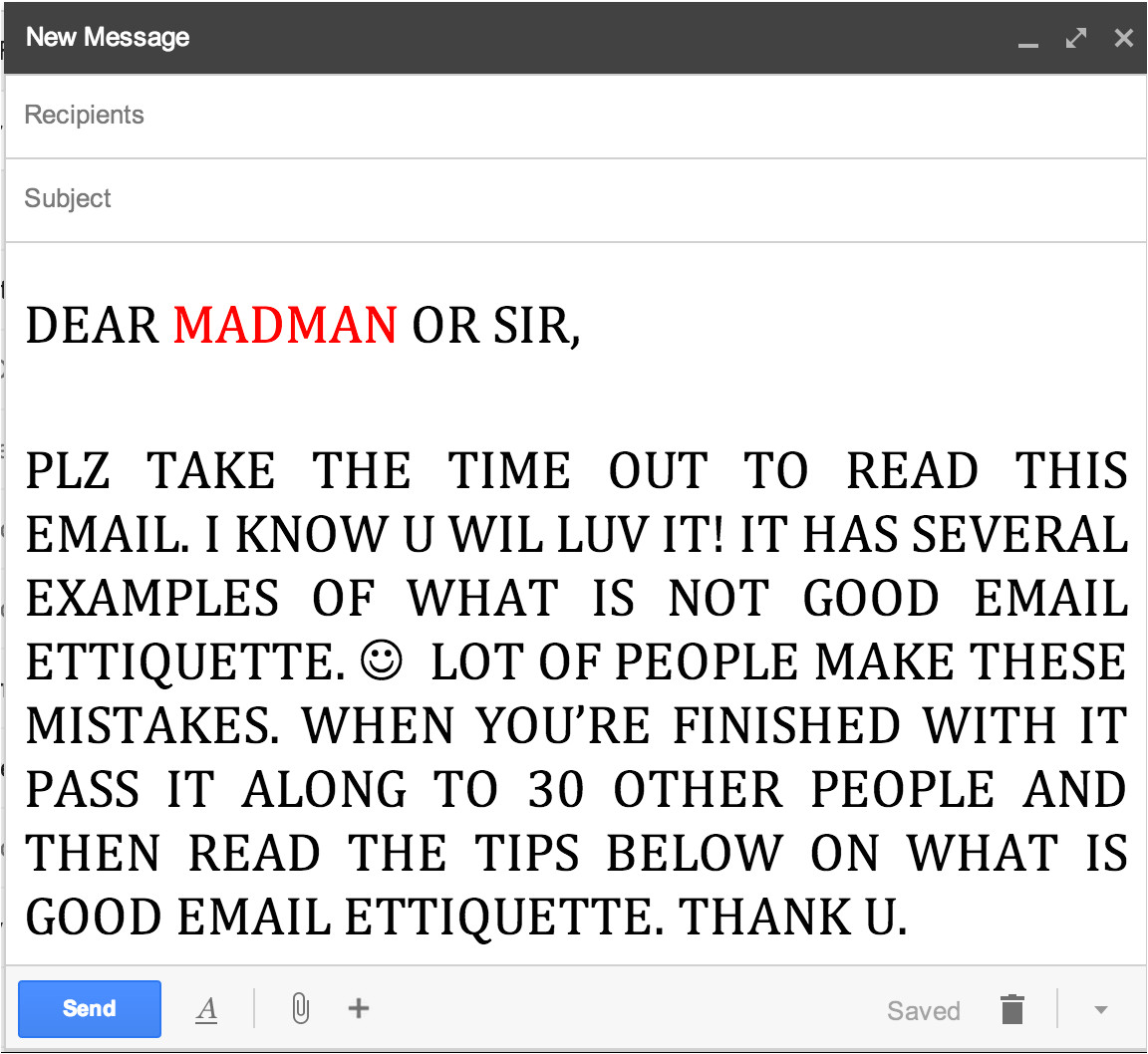 dear students teachers say email etiquette has room for improvement