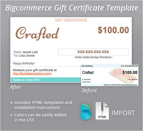 sample email gift certificate