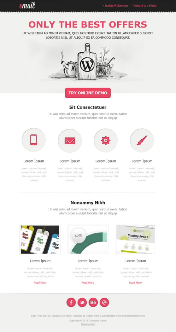 900 free responsive email templates to help you start with email design