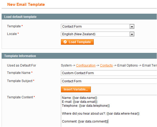 magento add a custom field to the contact us form