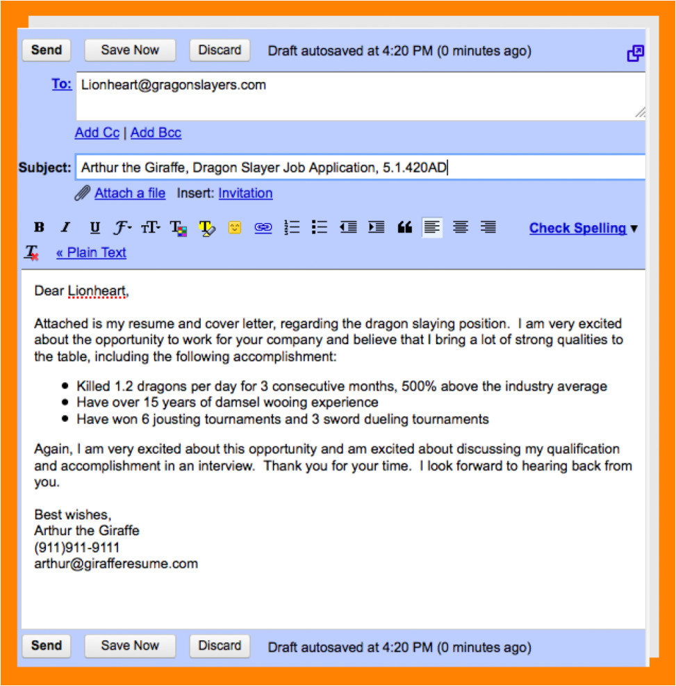 8 sending resume email sample