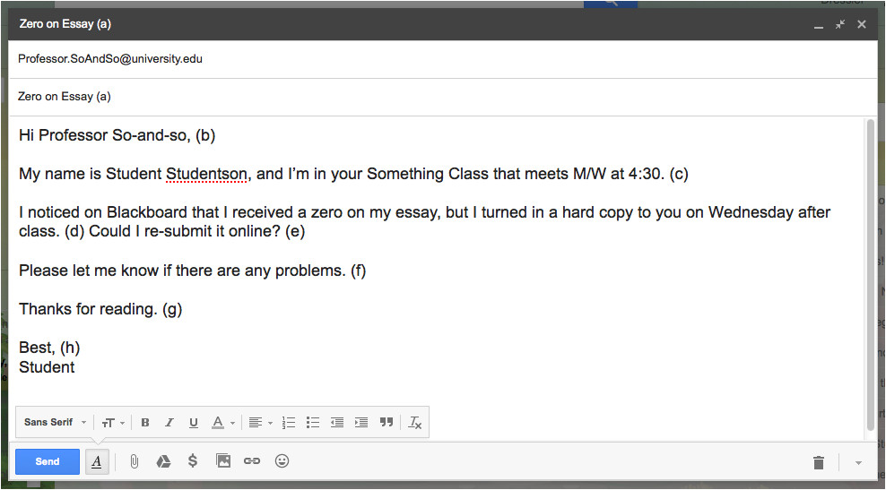 how to email college professors 56623