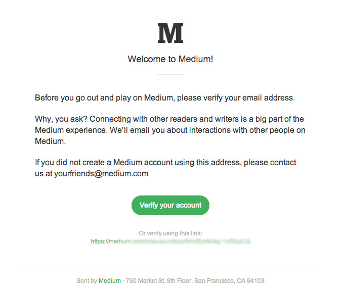 verify account medium