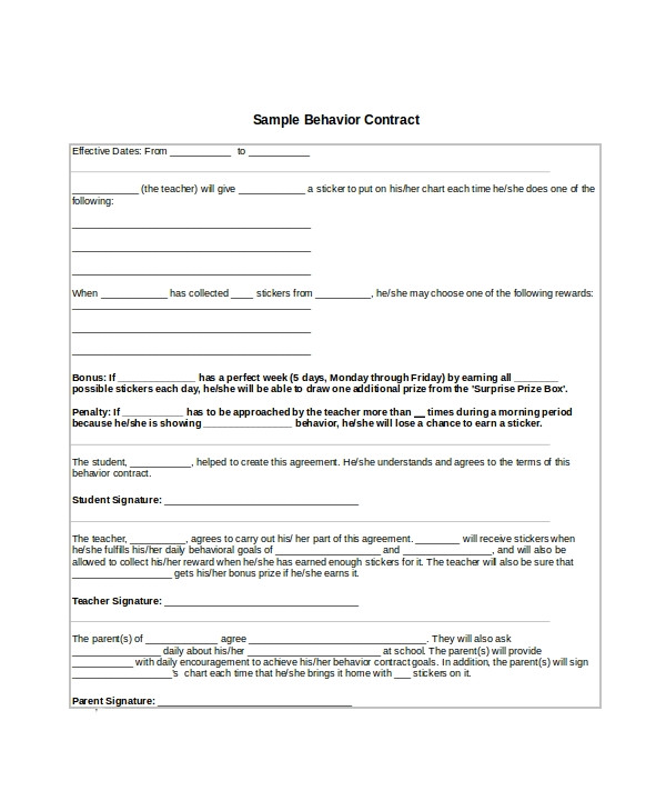 contract template