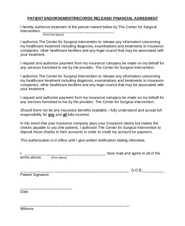 endorsement agreement templates pdf