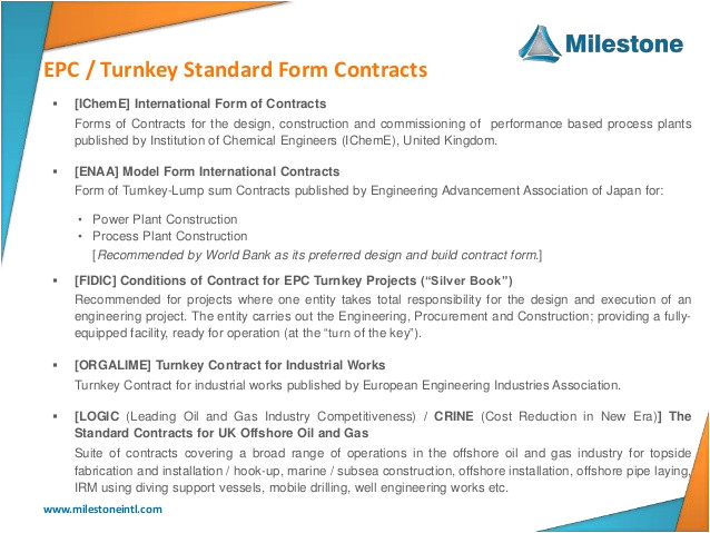 epc lstk standard contract forms