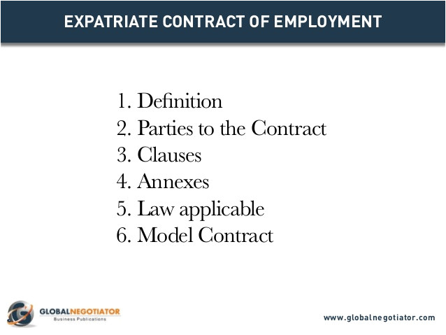 Expatriate Contract Of Employment Template Expatriate Contract Of Employment Contract Template and