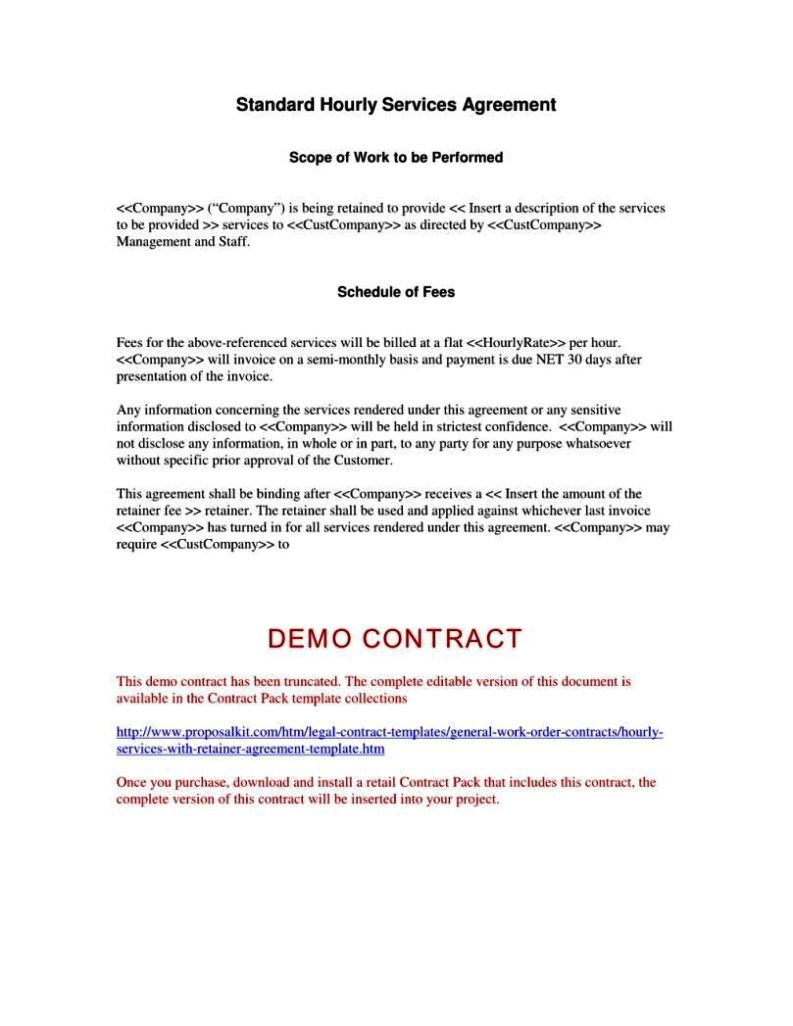 Fee for Service Contract Template Fee for Service Agreement Template Sampletemplatess