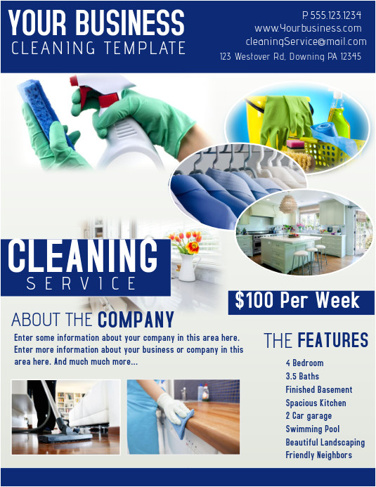 cleaning flyer template