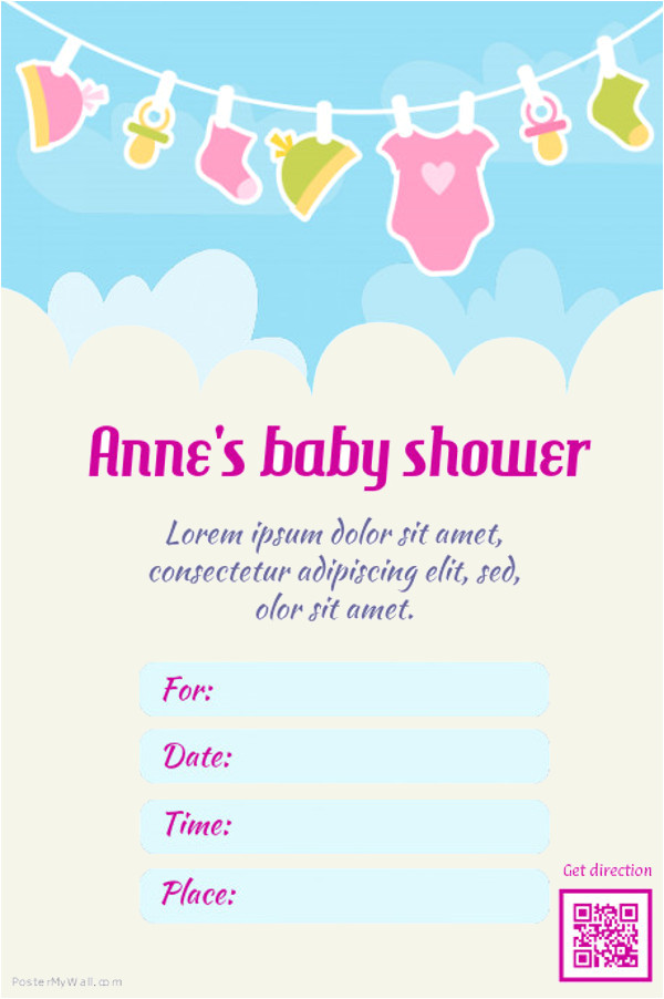 baby shower flyer