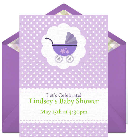 email invitations baby showers