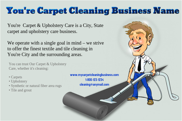 carpet cleaning service flyer template