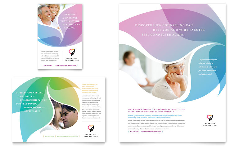 Free Counseling Flyer Template Marriage Counseling Flyer Ad Template Word Publisher