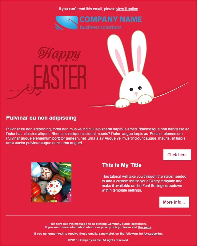 20 free easter email templates for sendblaster