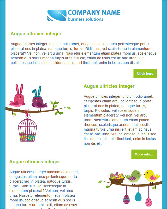 20 free easter email templates for sendblaster