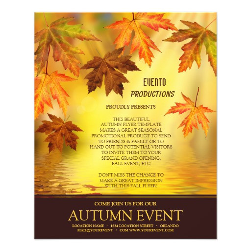 Free Fall event Flyer Templates 1 Free Fall event Flyer Templates Fall Party and event Flyer Template Zazzle
