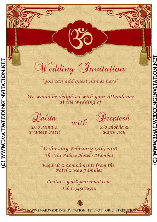 indian wedding invitation ecards