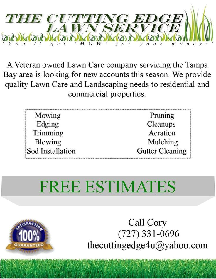 Free Lawn Mowing Service Flyer Template Lawn Care Flyer Free Template Lawn Care Business