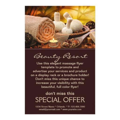 Free Massage Flyer Templates 25 Best Images About Massage Flyer On Pinterest