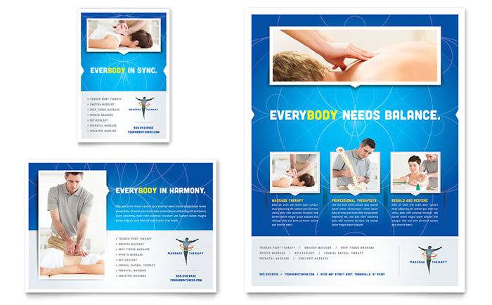 reflexology massage flyer ad template design md0330701