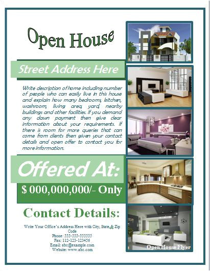 Free Mortgage Flyer Templates Open House Flyer Template Free for Mortgage Open House