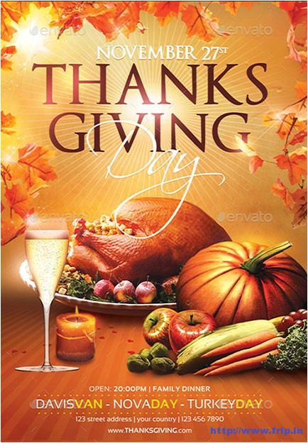 thanksgiving flyer print templates