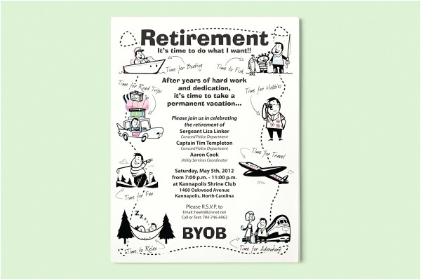 retirement flyer