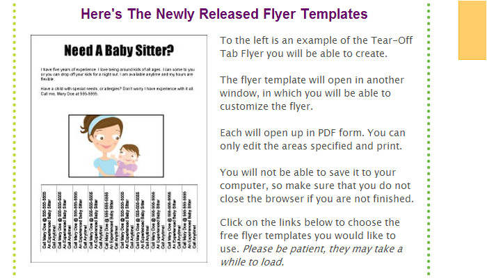 5 pull tab flyer templates