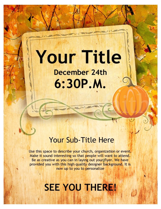 Free Thanksgiving Flyer Template Microsoft Happy Thanksgiving Flyer Template Flyer Templates
