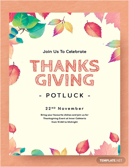 printable thanksgiving party flyer