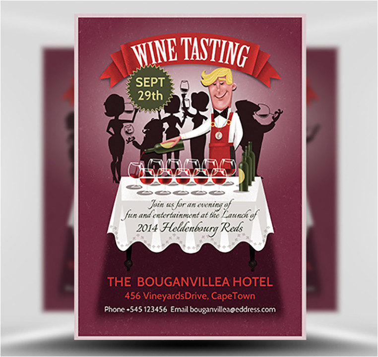 wine tasting flyer template