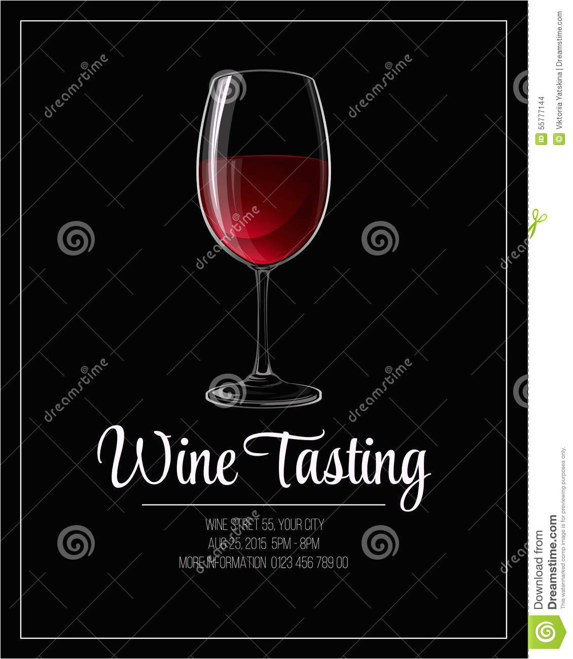 stock illustration wine tasting flyer template vector illustration eps image55777144