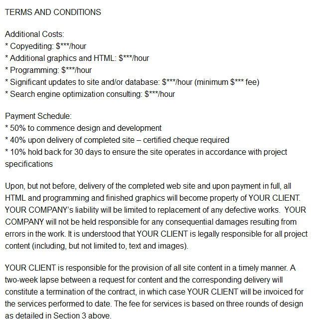 Freelance Web Developer Contract Template Printable Contract Templates