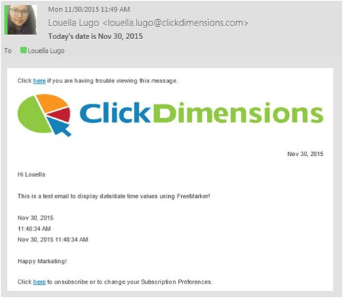 Freemarker Email Template Example Use Freemarker to Place A Timestamp In Emails