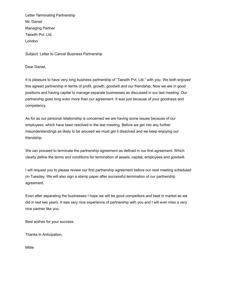 nice termination letter respond
