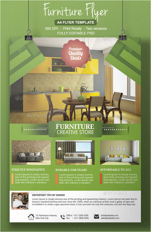 Furniture Flyer Template Free Furniture Flyer Template by Adburst Graphicriver