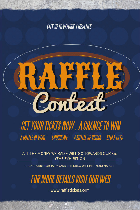 raffle contest flyer template