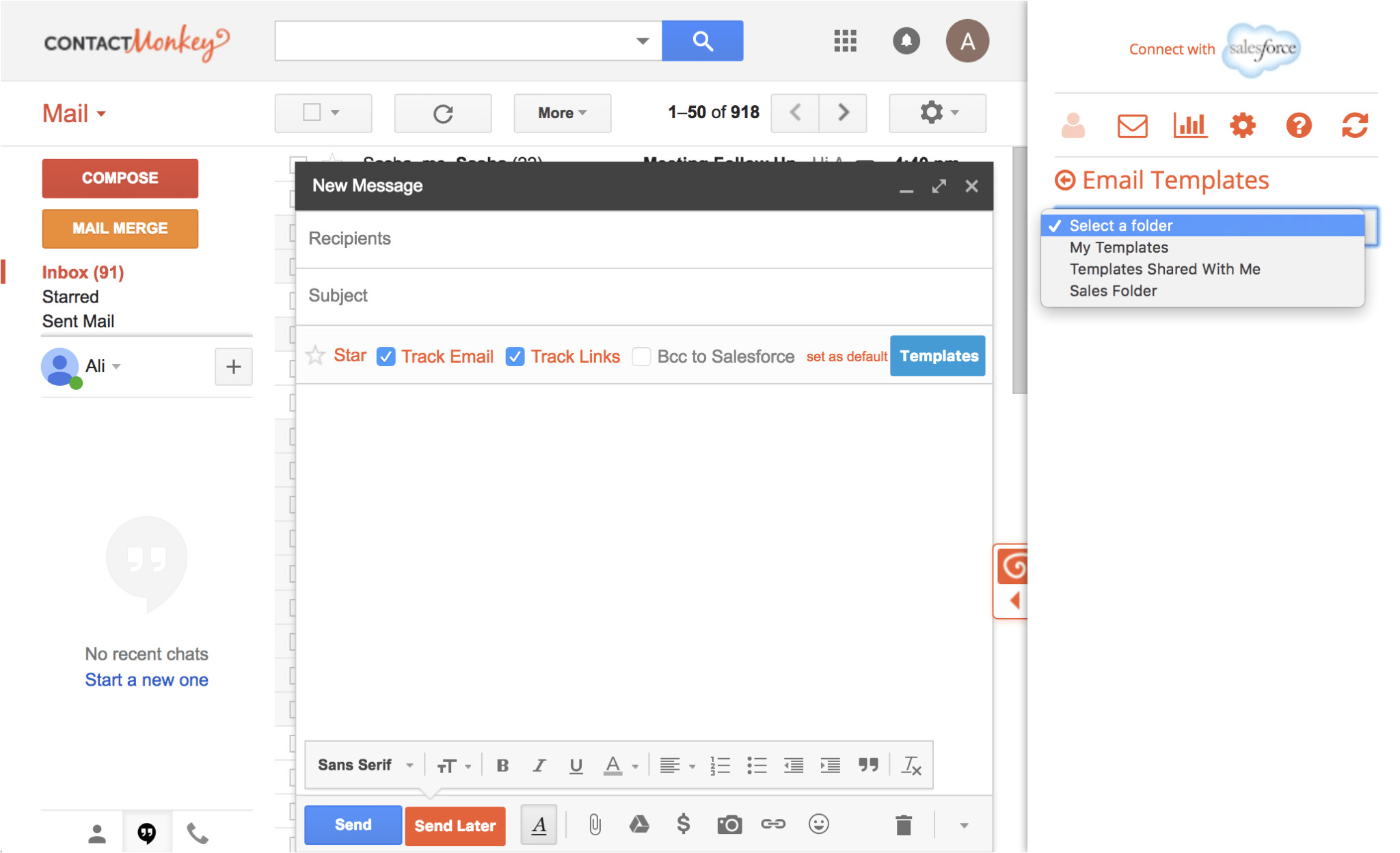 setup custom email templates gmail