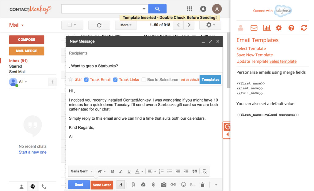 setup custom email templates gmail