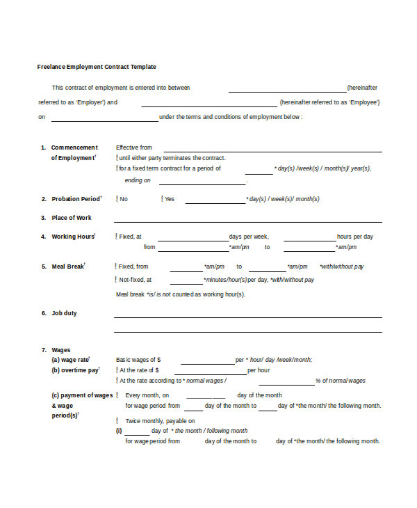 Graphic Design Employment Contract Template Freelance Graphic Design Contract Template Pdf Template