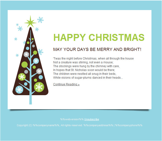 new year christmas email templates