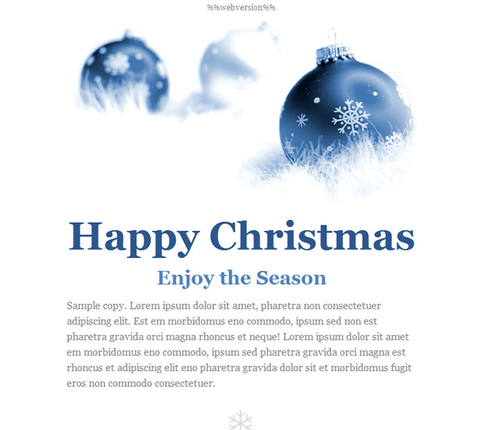 Happy Holidays HTML Email Template Happy Holidays Email Templates for New Year 2013