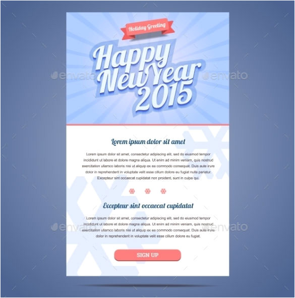Happy New Year Business Email Template 14 New Year Email Templates Free Psd PHP HTML Css