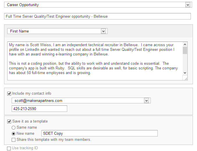 Headhunter Email Template Review Of Linkedin Recruiter Corporate Edition Referagig